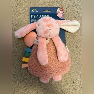 $5 Add-On | Bundle Only | Itzy Ritzy | Itzy Lovey Pink Taggie Bunny